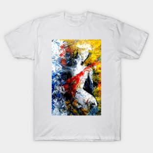 Lady figure abstract painting T-Shirt